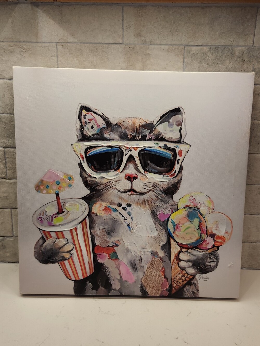 Eveline Brodsky Cat Canvas Art